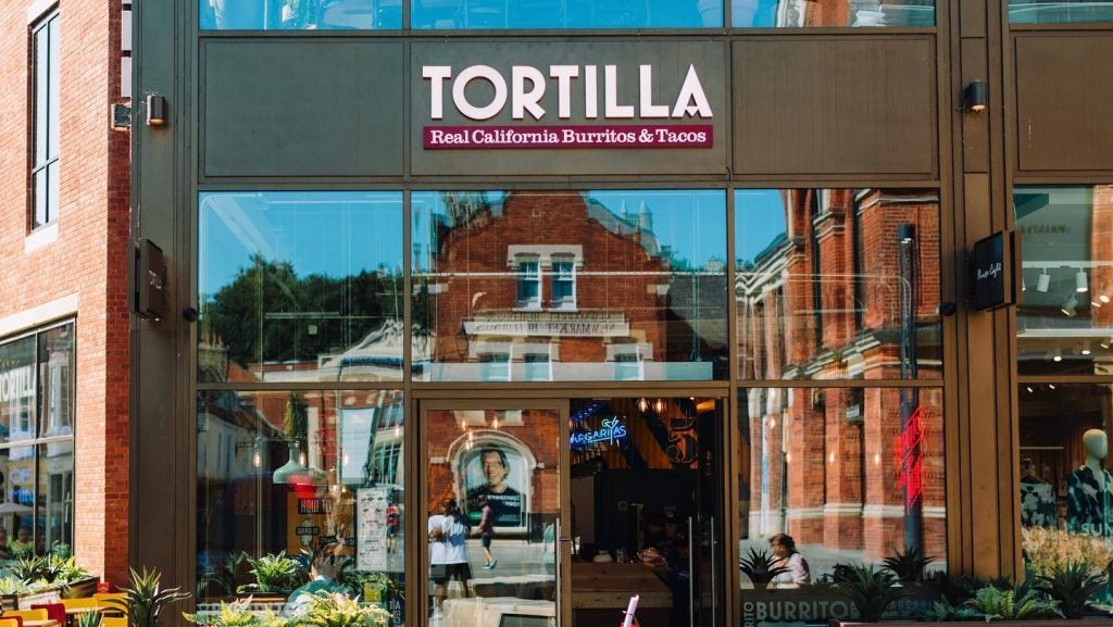 Exterior of Tortilla restaurant chain